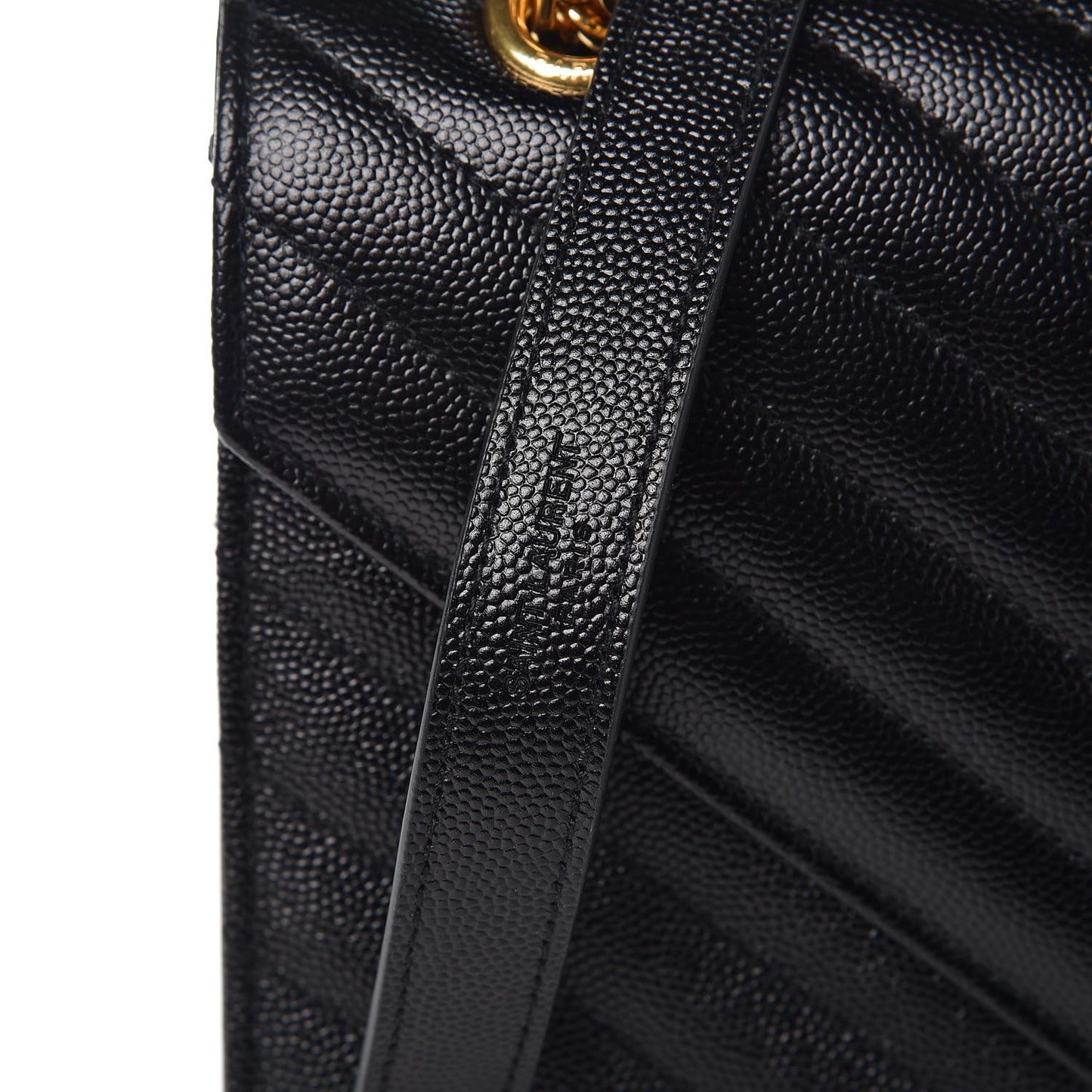 Grain De Poudre Matelasse Chevron Medium Monogram Satchel Black