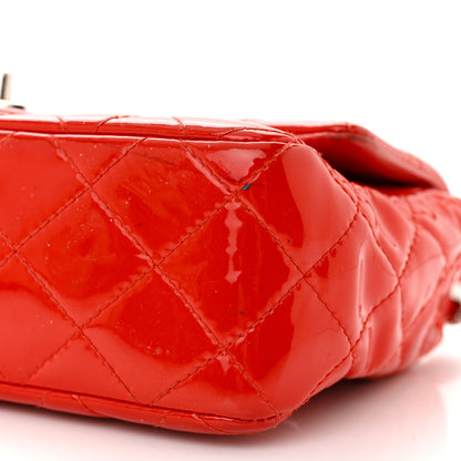 Chanel Patent Calfskin Quilted Mini Rectangular Flap Red 10 of 15