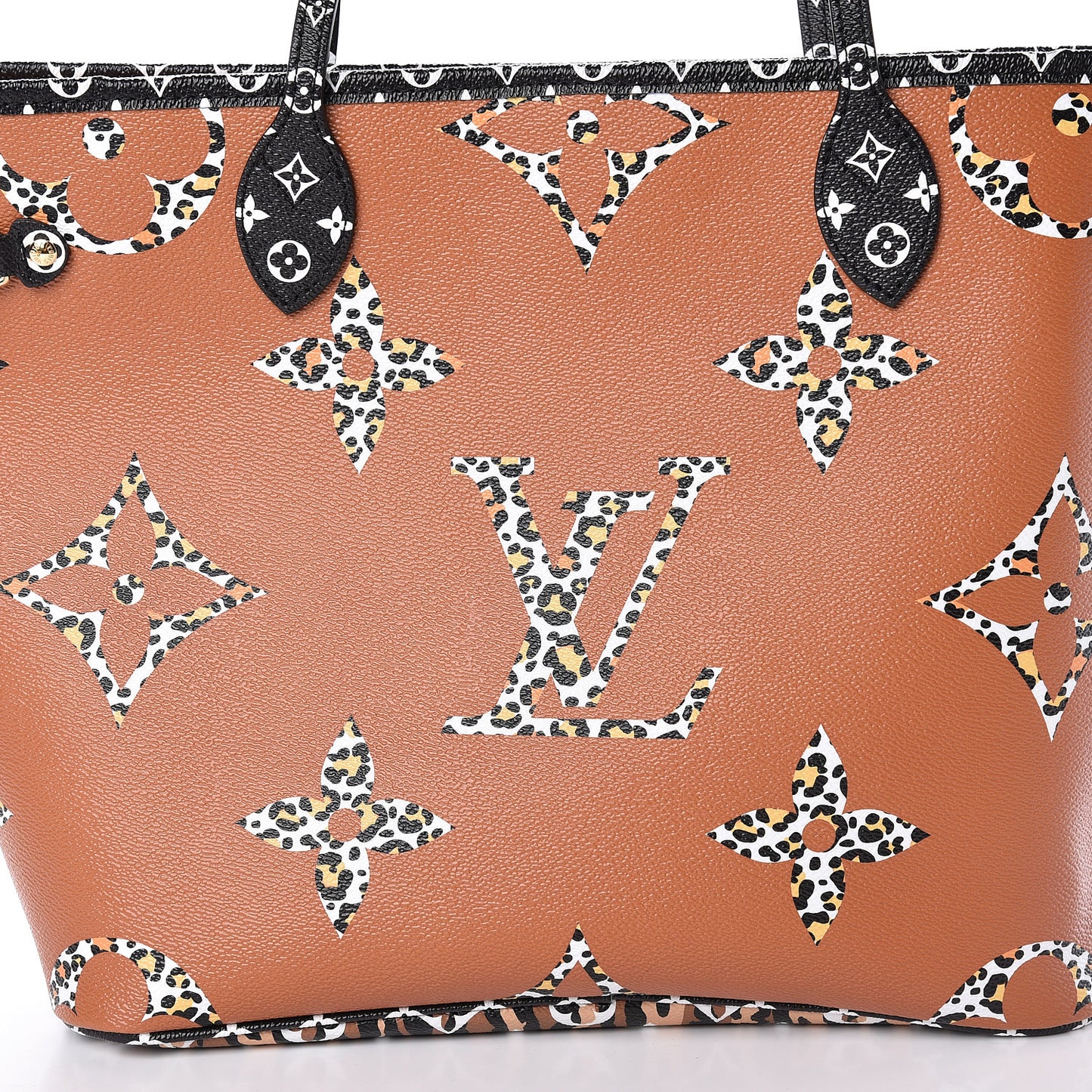 Monogram Giant Jungle Neverfull MM Black