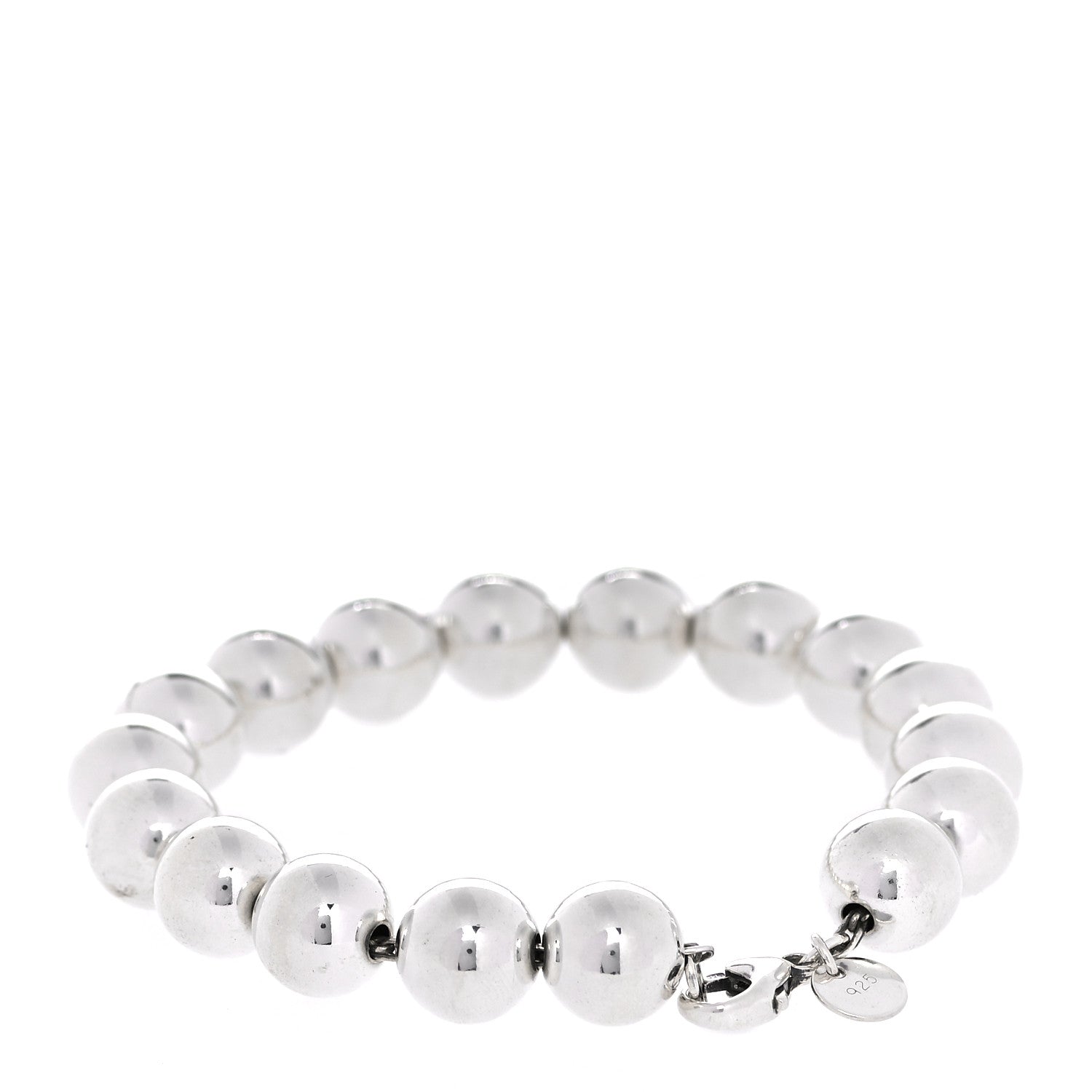 Tiffany Sterling Silver 10mm HardWear Ball Bracelet 3 of 5