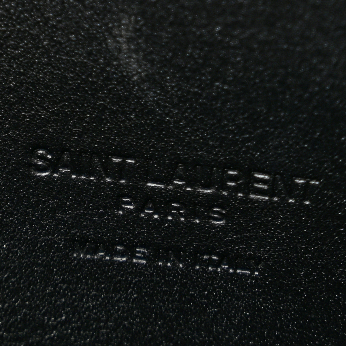 Patent Calfskin Clutch Black