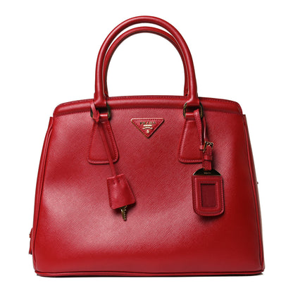 Prada Saffiano Lux Parabole Tote Fuoco 1 of 11