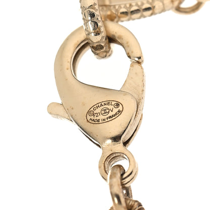 Chanel Graduated Pearl CC Short Necklace Gold 5 of 5