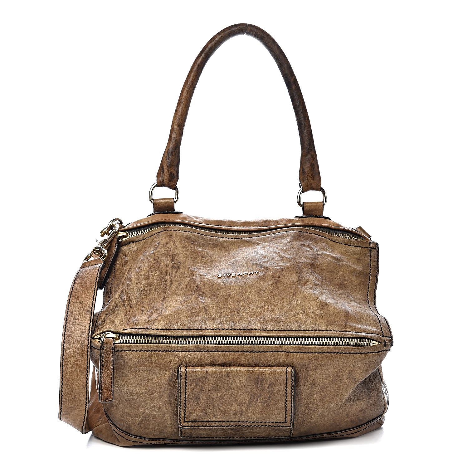 Givenchy Tumbled Sheepskin Medium Pandora Charcoal 1 of 12