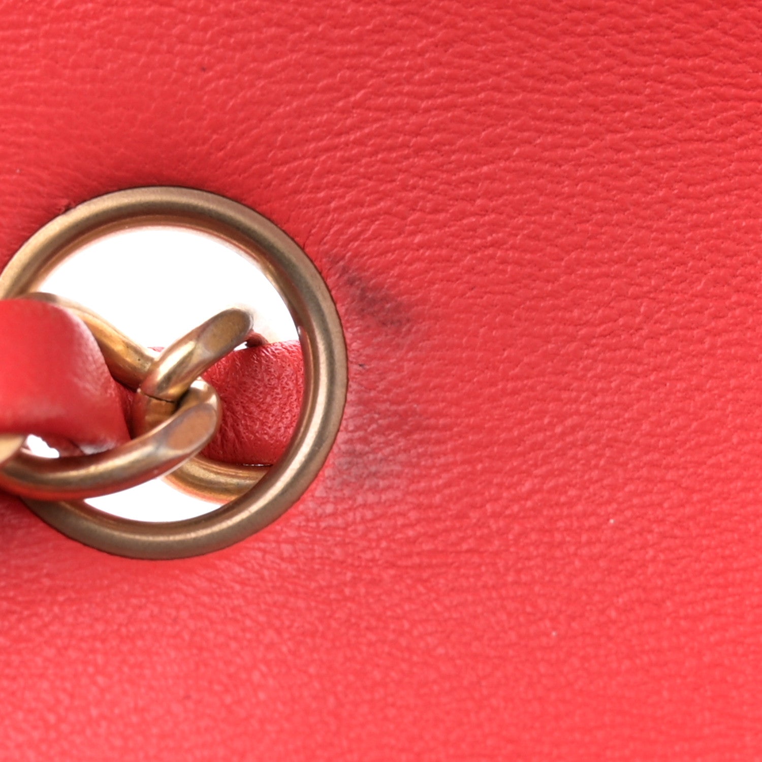 Chanel Lambskin Quilted Mini Rectangular Flap Red 12 of 13