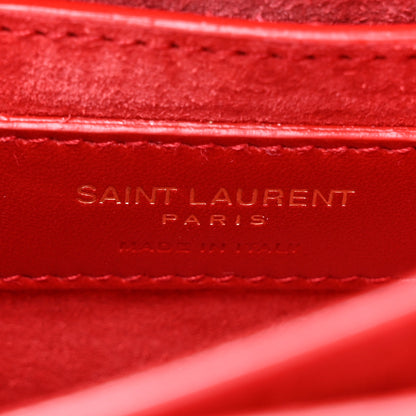 Saint Laurent Patent Small Monogram Sunset Red 6 of 9