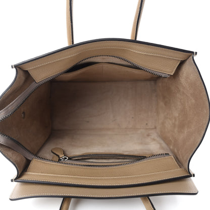 Celine Drummed Calfskin Micro Luggage Dune 5 of 14
