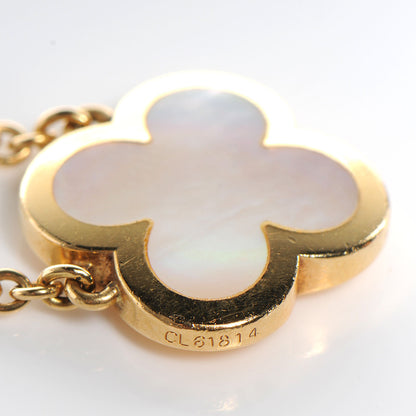 Van Cleef & Arpels 18K Yellow Gold Mother of Pearl Pure Alhambra Necklace 6 of 7