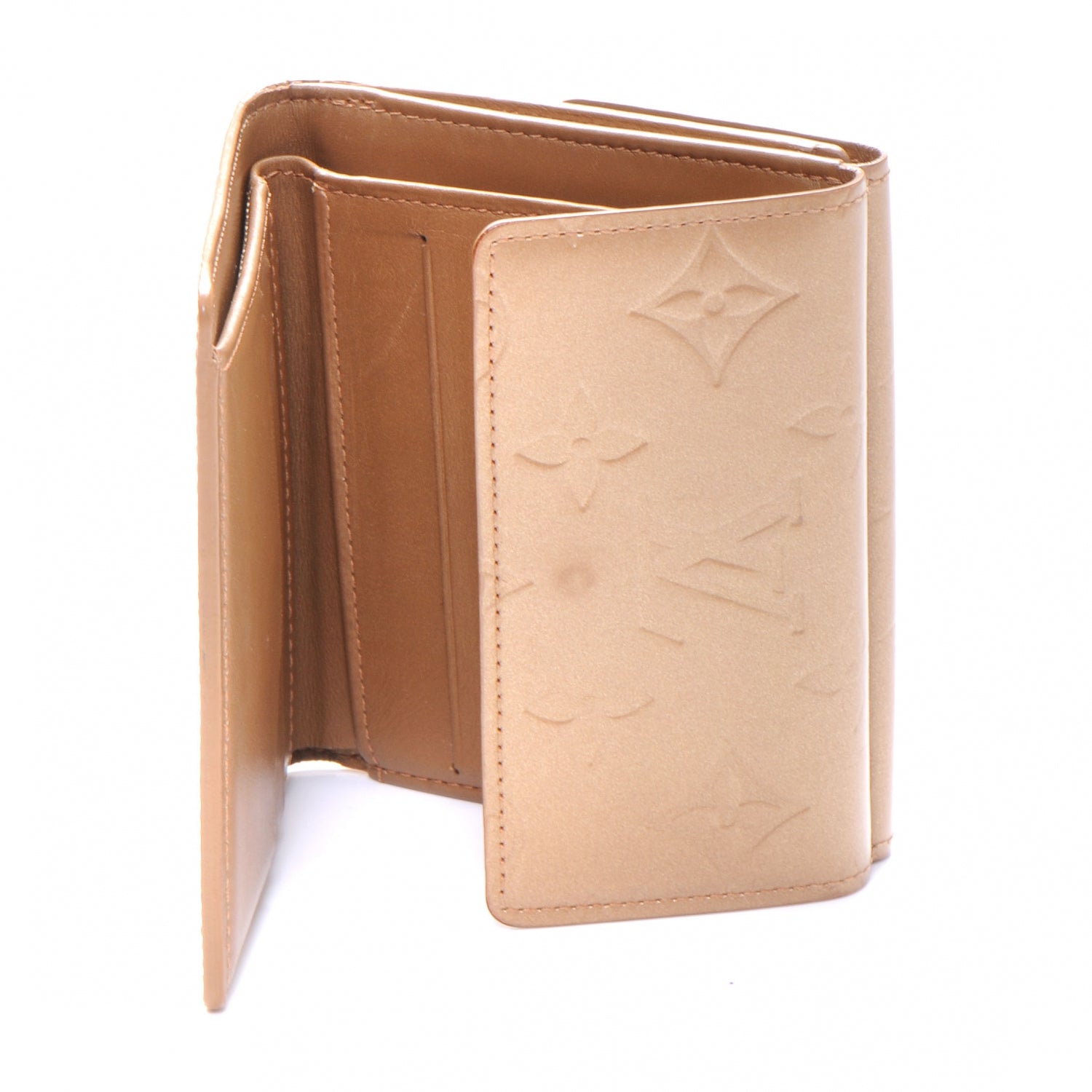 Louis Vuitton Mat Monogram Elise Wallet Ambre 5 of 7