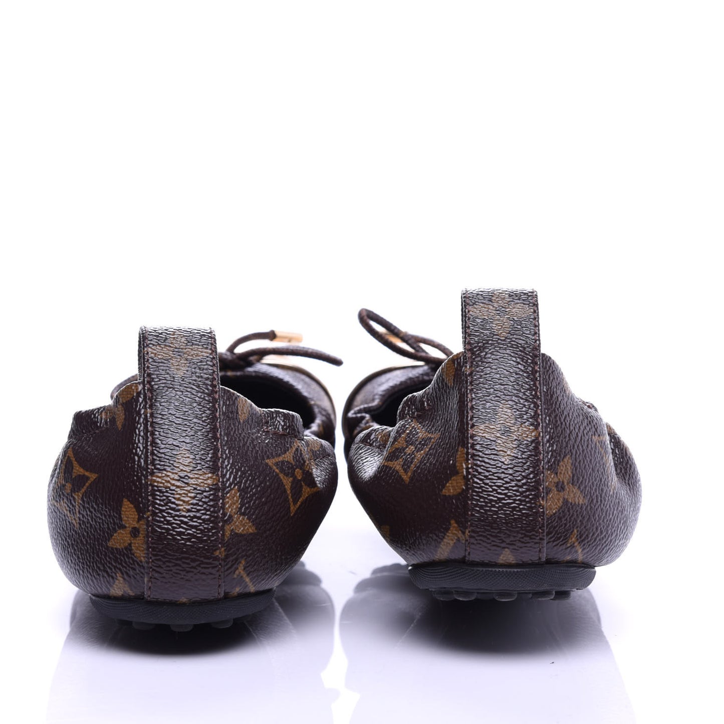 Monogram Flirty Ballet Flats 37 Gold