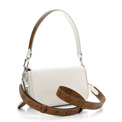 Louis Vuitton Calfskin Reverse Monogram Swing White 3 of 9