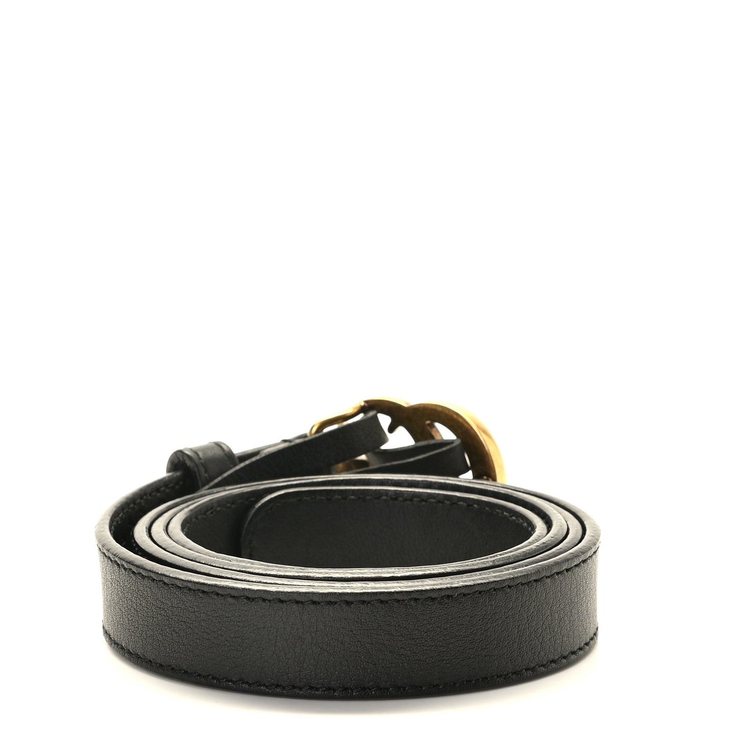 Calfskin Double G 20mm Belt 80 32 Black