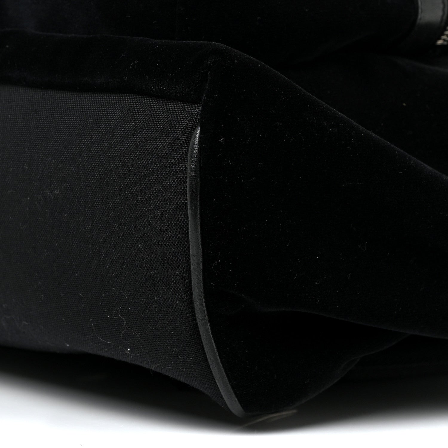 Saint Laurent Velvet City Backpack Black 11 of 15