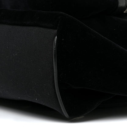 Saint Laurent Velvet City Backpack Black 11 of 15