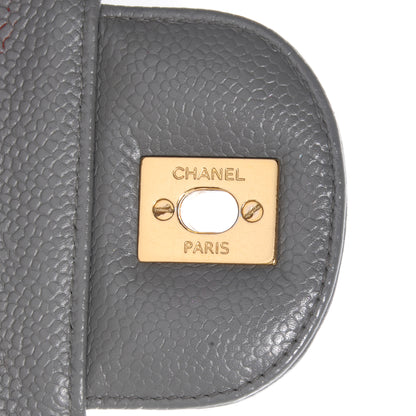 Chanel Caviar Jumbo Single Flap Grey 8 of 8
