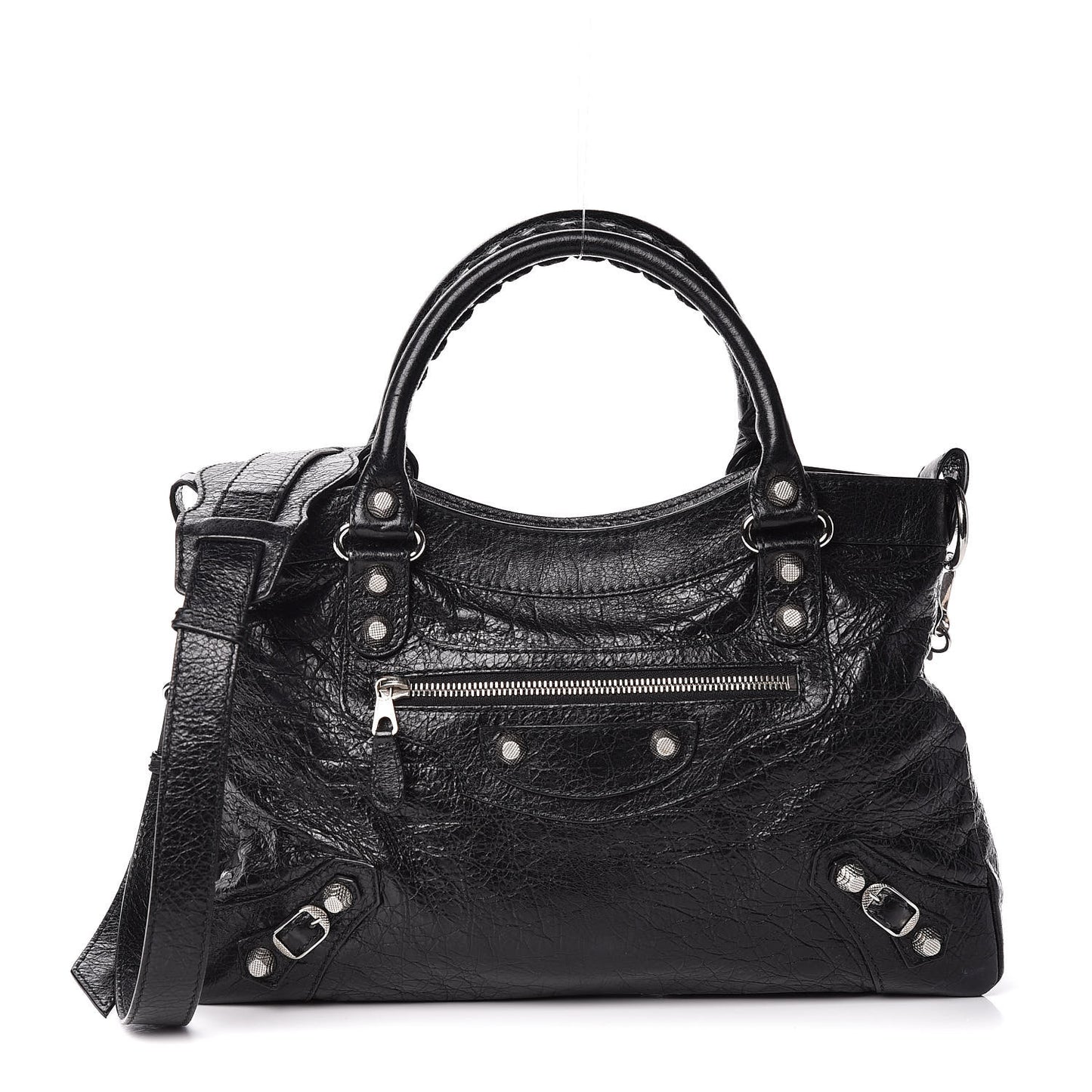 Agneau Giant 12 Silver Hardware Town Black