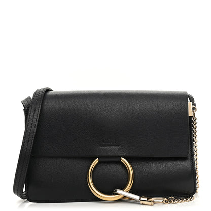 Chloe Calfskin Small Faye Shoulder Bag Black 1 of 9