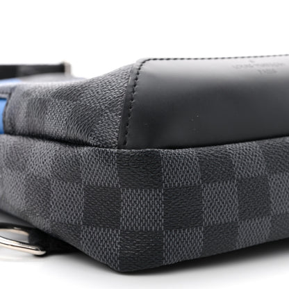 Louis Vuitton Damier Graphite Giant Avenue Sling Backpack Blue 9 of 10