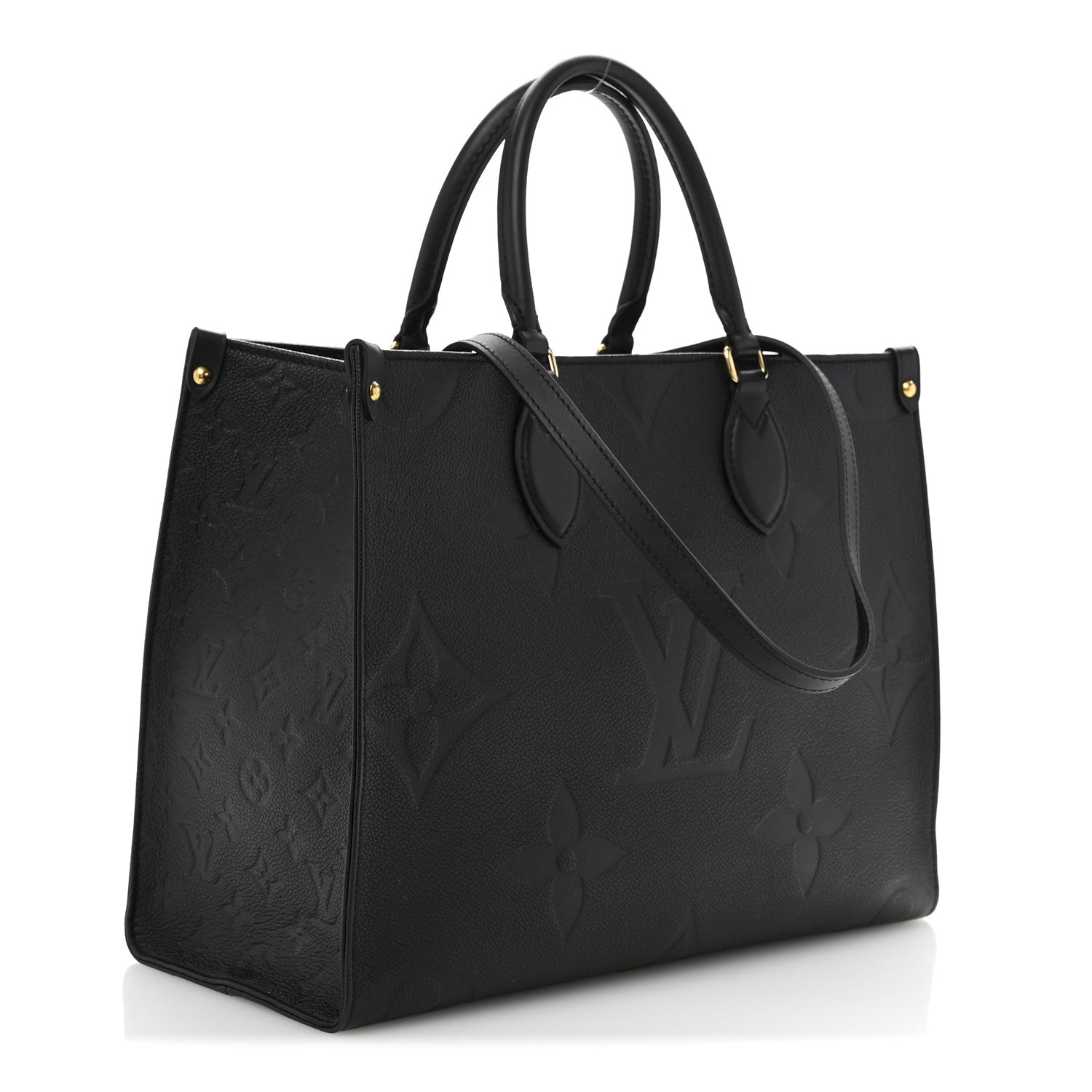Louis Vuitton Empreinte Monogram Giant OnTheGo MM Black 3 of 12
