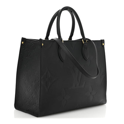 Louis Vuitton Empreinte Monogram Giant OnTheGo MM Black 3 of 12
