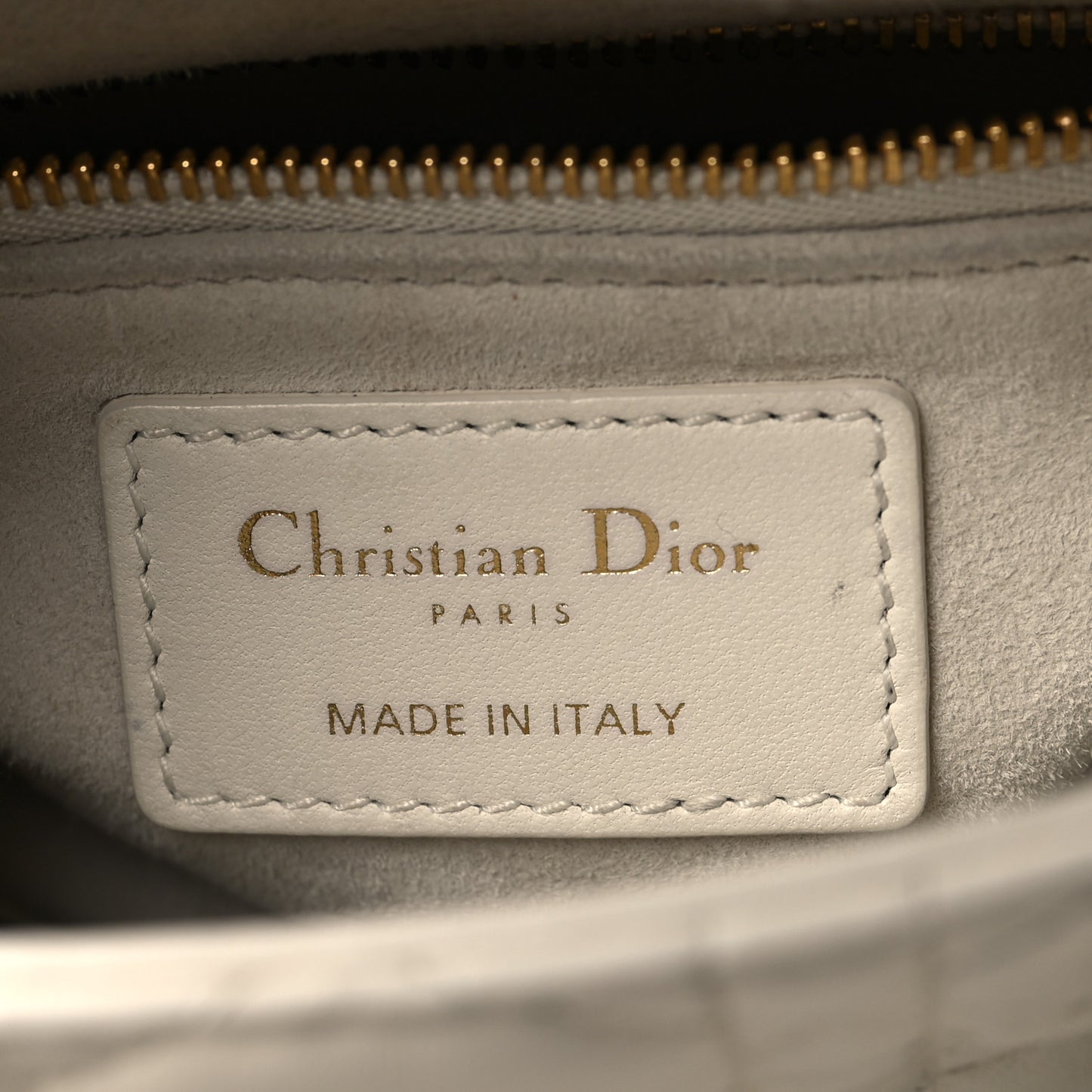 Lambskin Cannage Small My ABCDior Lady Dior Latte