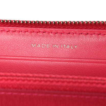 Chanel Caviar Quilted Small French New Wave Zip Around Wallet Pink 7 of 8