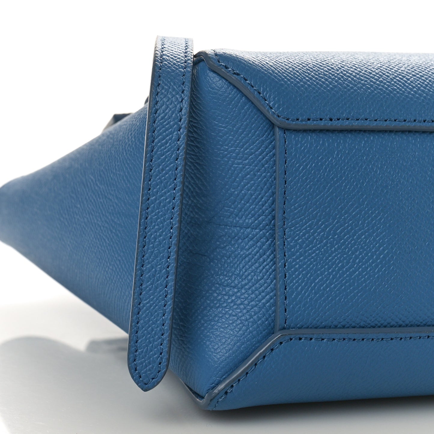 Grained Calfskin Nano Belt Bag Azure
