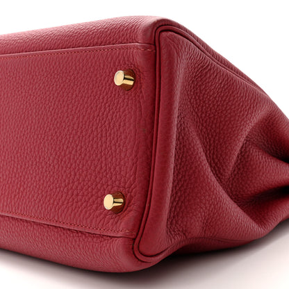 Hermes Togo Kelly Retourne 32 Rubis 10 of 15