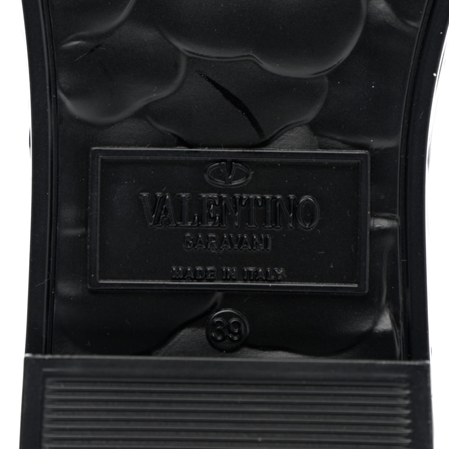 Valentino Garavani Rubber Atelier 03 Rose Edition 25/40mm Platform Slide Sandals 39 Black 7 of 8