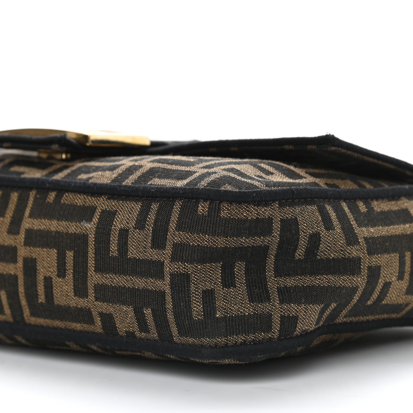 Fabric Jacquard FF 1974 Medium Baguette Tobacco Moro Black