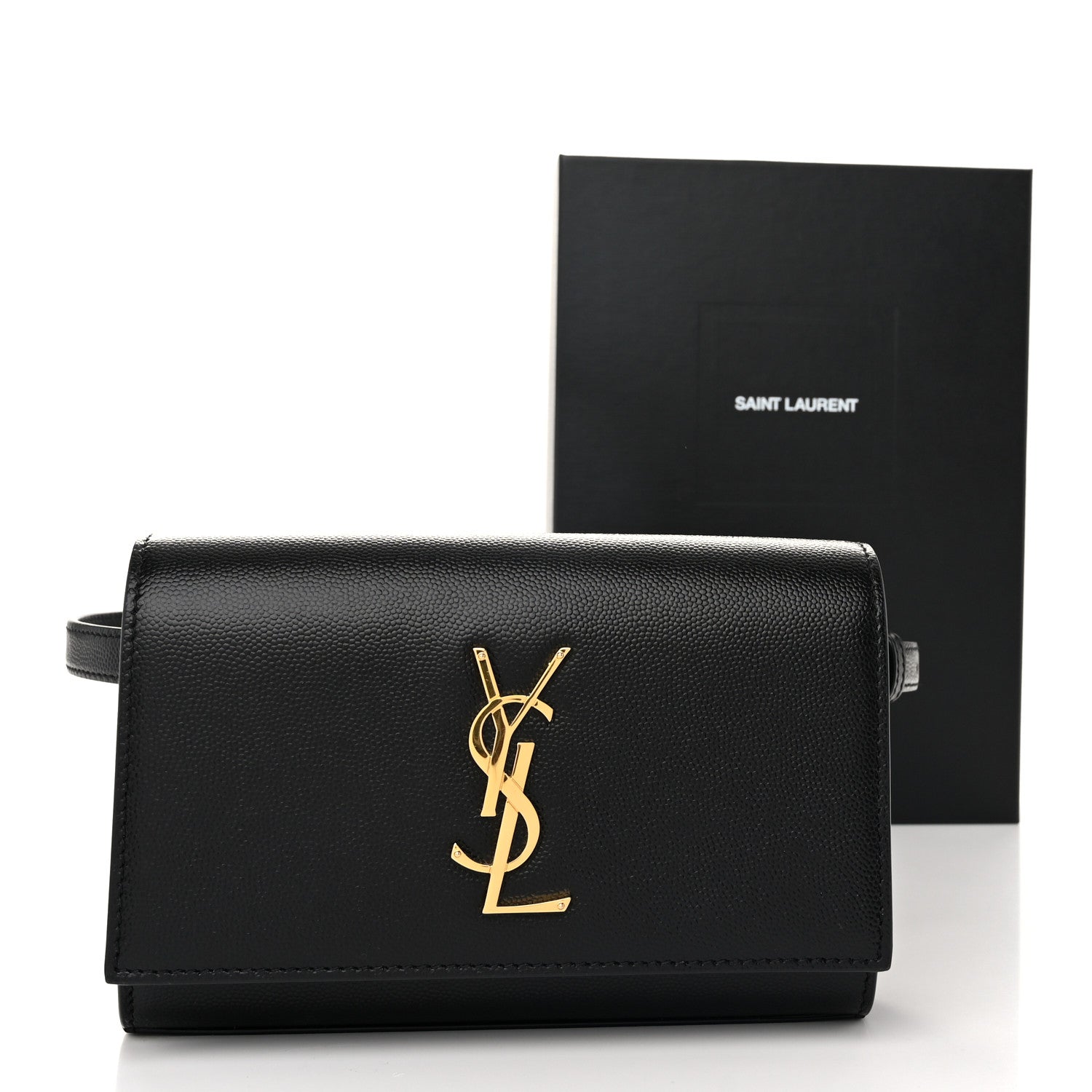 Saint Laurent Grain De Poudre Monogram Kate Belt Bag Black 10 of 10