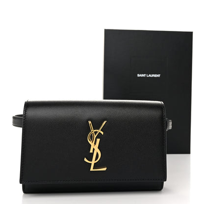 Saint Laurent Grain De Poudre Monogram Kate Belt Bag Black 10 of 10