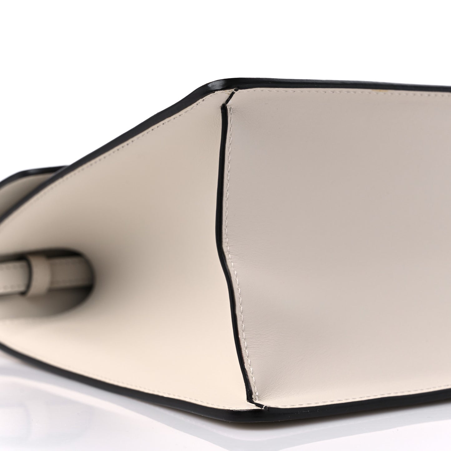 Calfskin Embroidered Medium Sylvie Top Handle Bag White