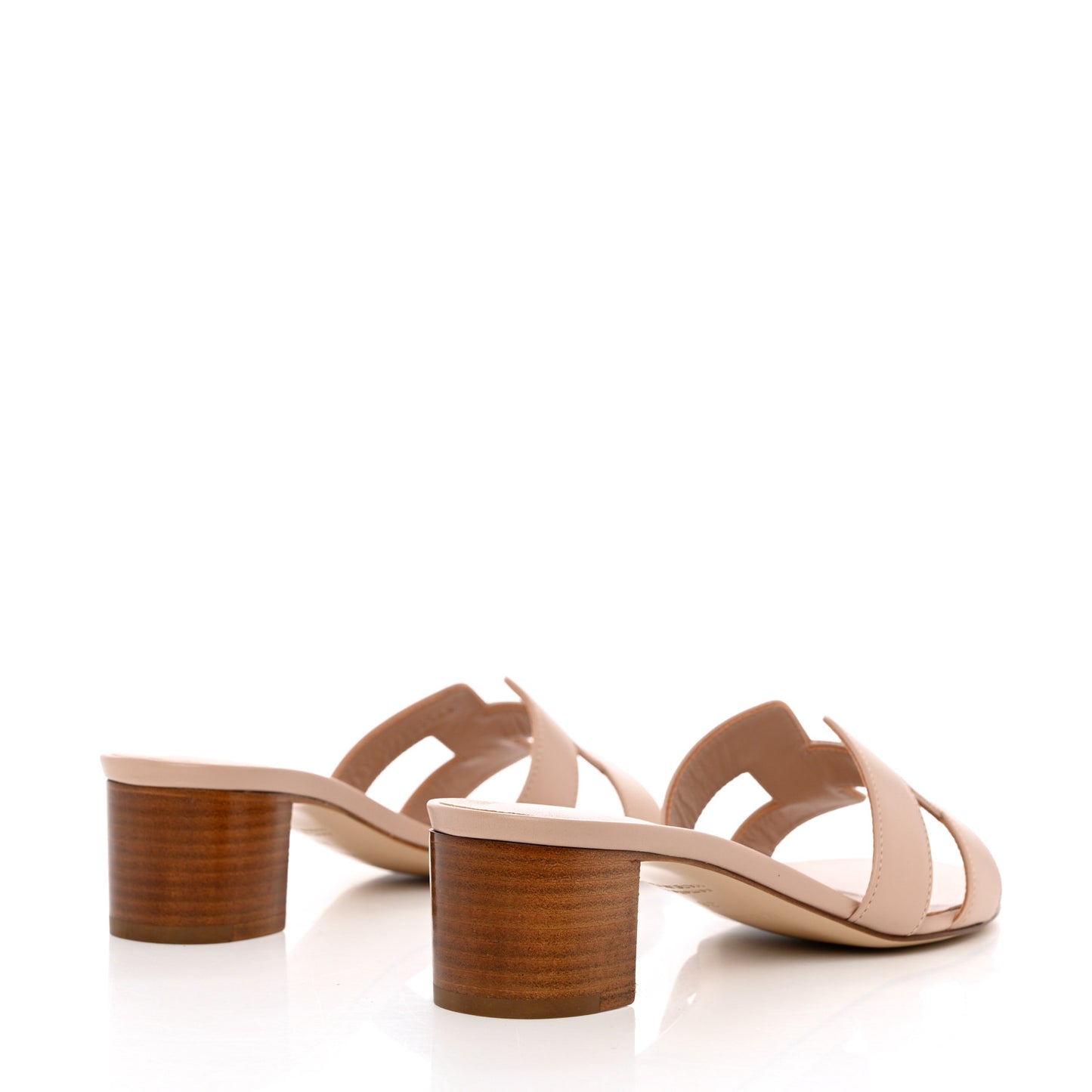 Calfskin Oasis Sandals 38 Beige Nude