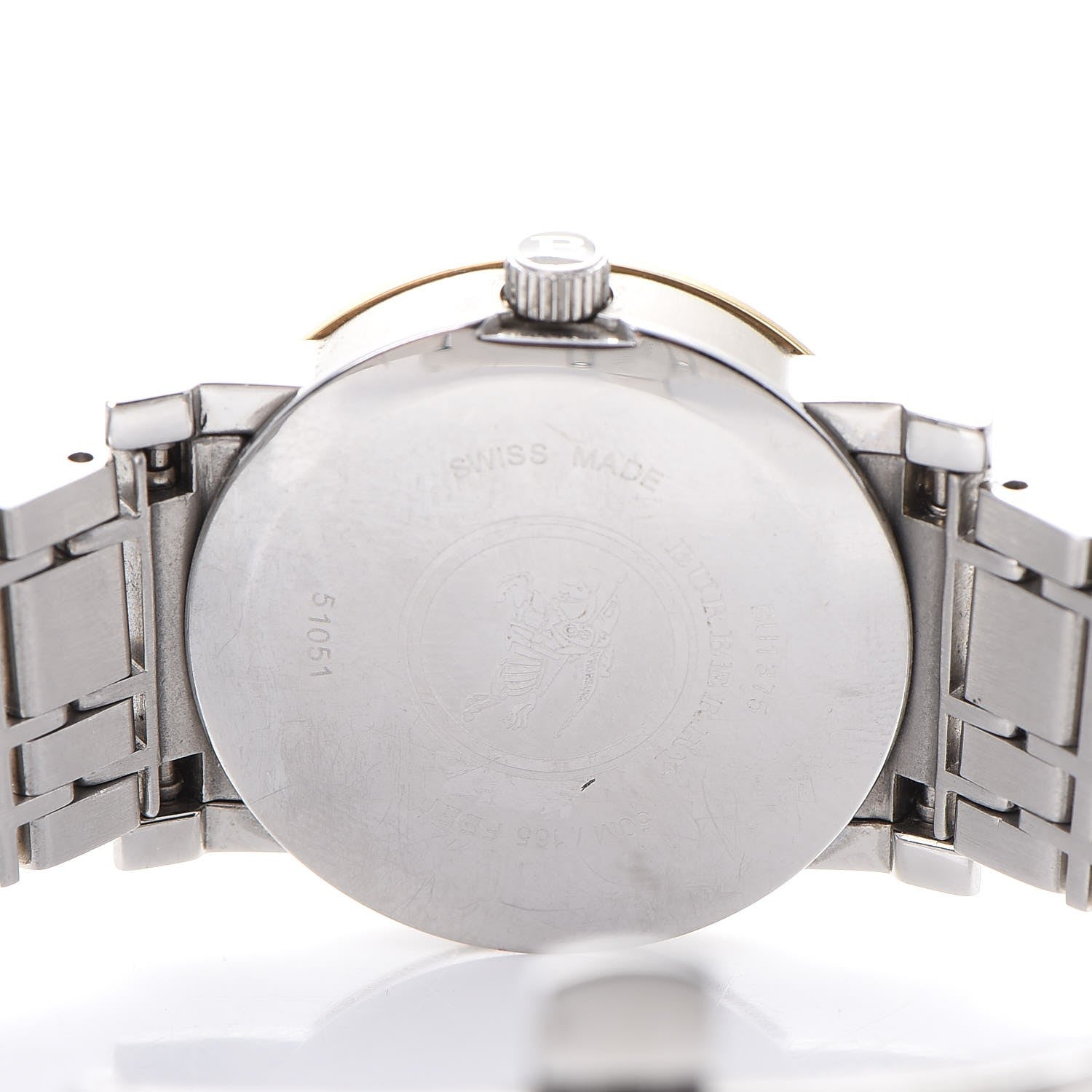 Burberry Stainless Steel Diamond Gold Tone Heritage Watch 6 of 9