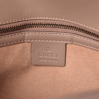 Gucci Calfskin Matelasse Small GG Marmont Shoulder Bag Porcelain Rose 6 of 11