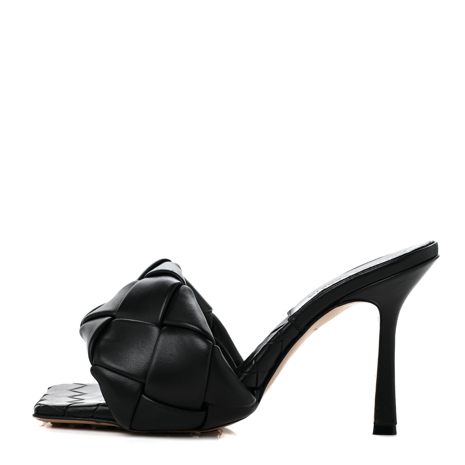 Bottega Veneta Nappa Maxi Intrecciato Lido Mule Sandals 36 Black 1 of 9