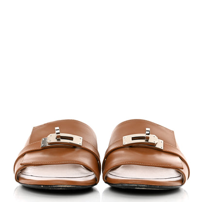Hermes Calfskin Gigi 50 Sandals 37.5 Naturel 2 of 11