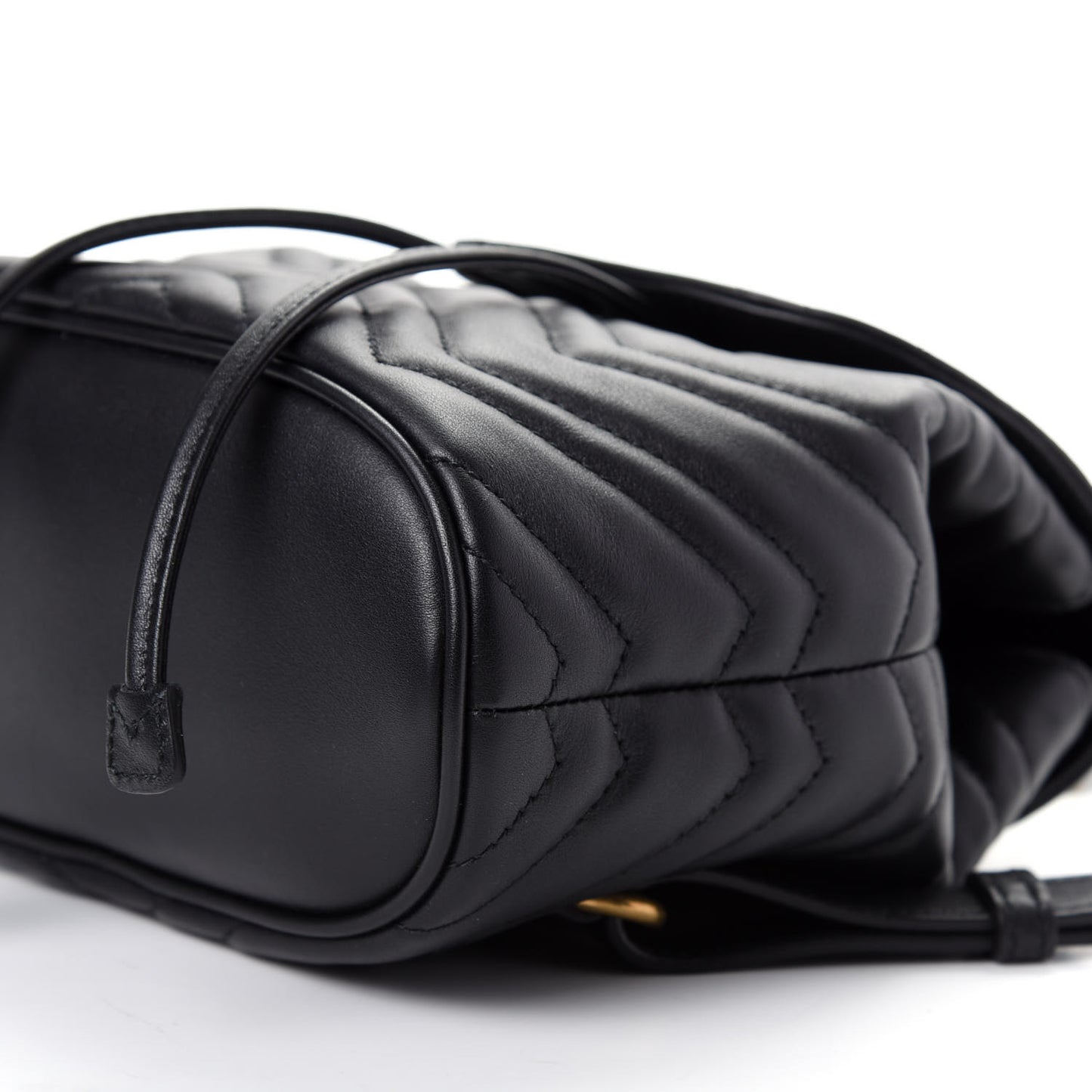 Calfskin Matelasse GG Marmont Flap Backpack Black