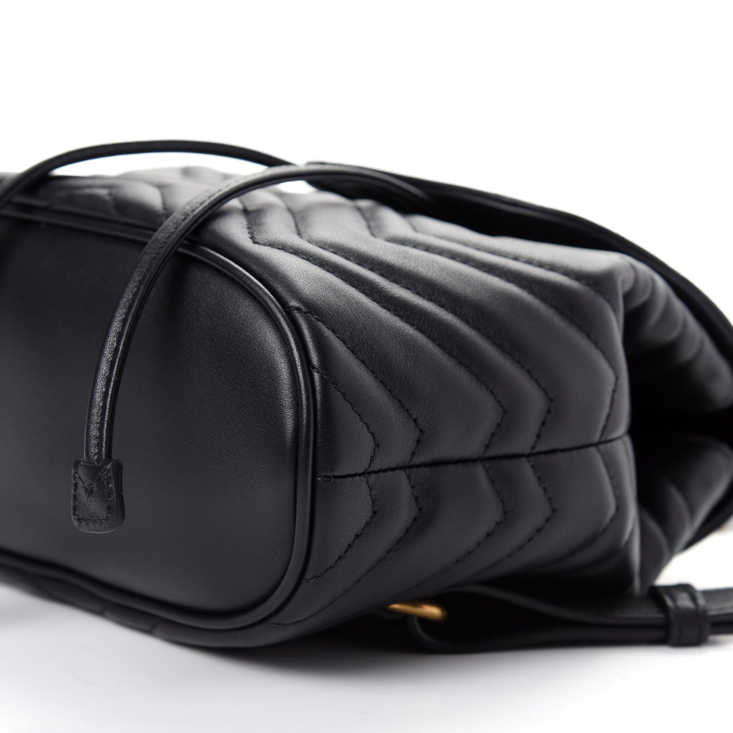 Gucci Calfskin Matelasse GG Marmont Flap Backpack Black 6 of 8