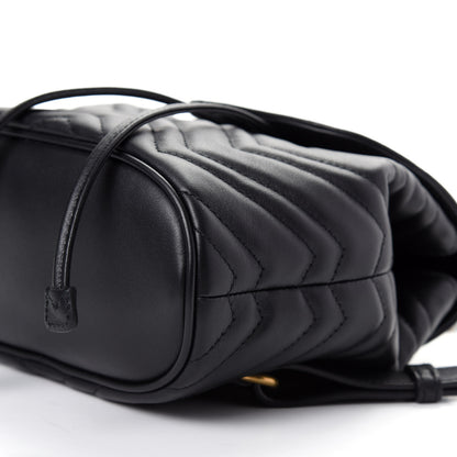 Gucci Calfskin Matelasse GG Marmont Flap Backpack Black 6 of 8