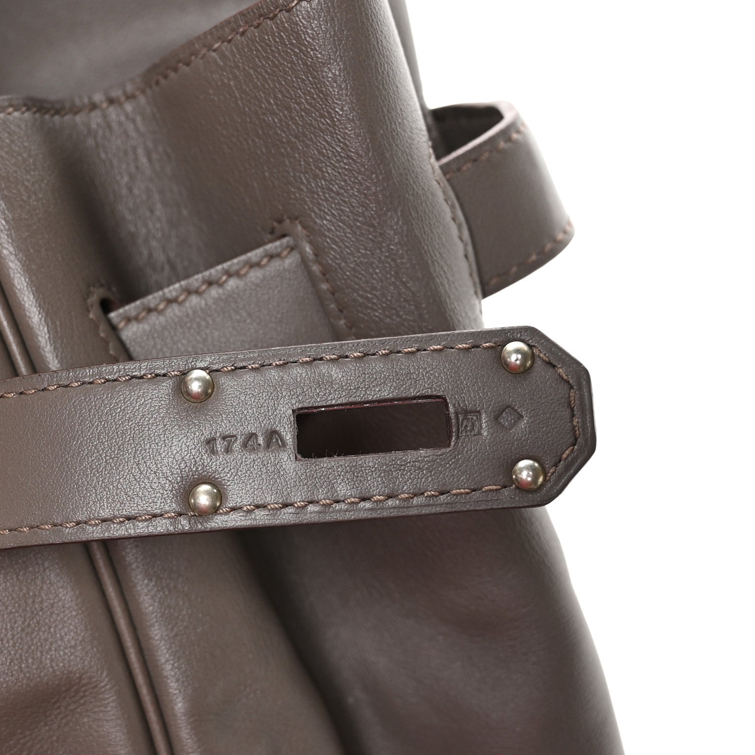 Hermes Veau Sikkim Kelly Relax 50 Etain 7 of 11
