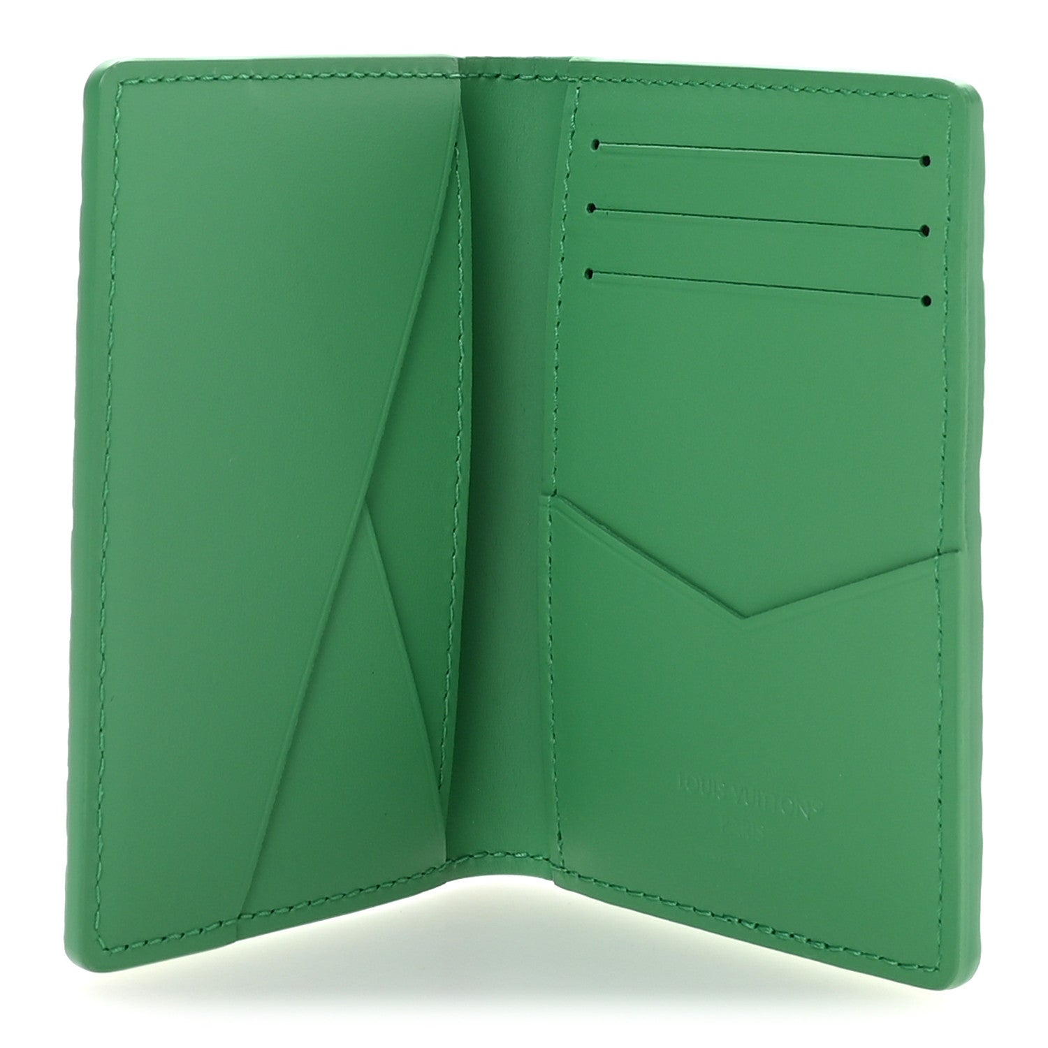 Louis Vuitton Taurillon Monogram Pocket Organizer Bamboo Green 5 of 7