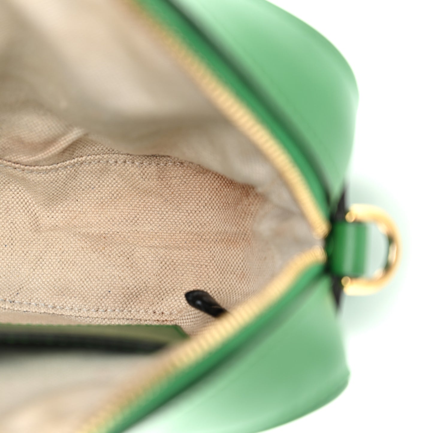 Calfskin GG Matelasse Shoulder Bag Spring Green Natural