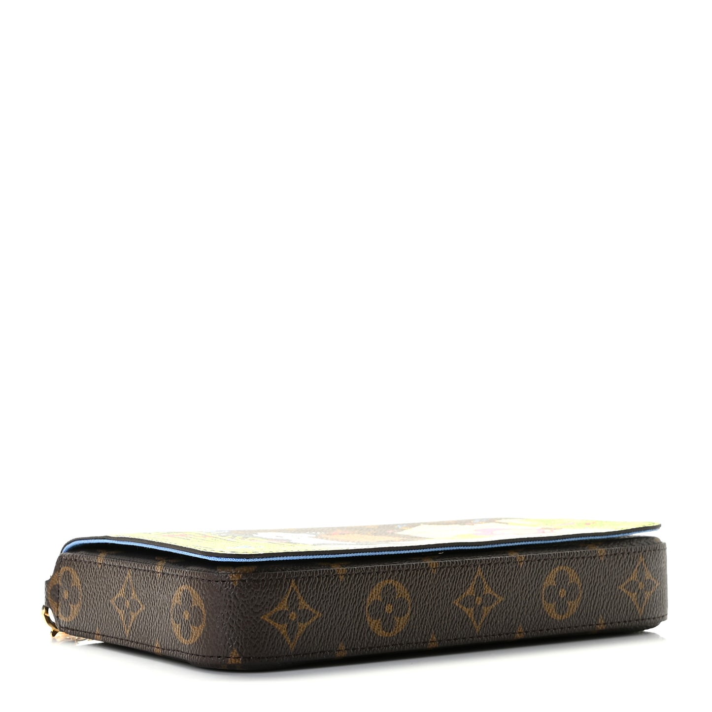 Monogram 2021 Christmas Animation China Wall Pochette Felicie Chain Wallet Blue