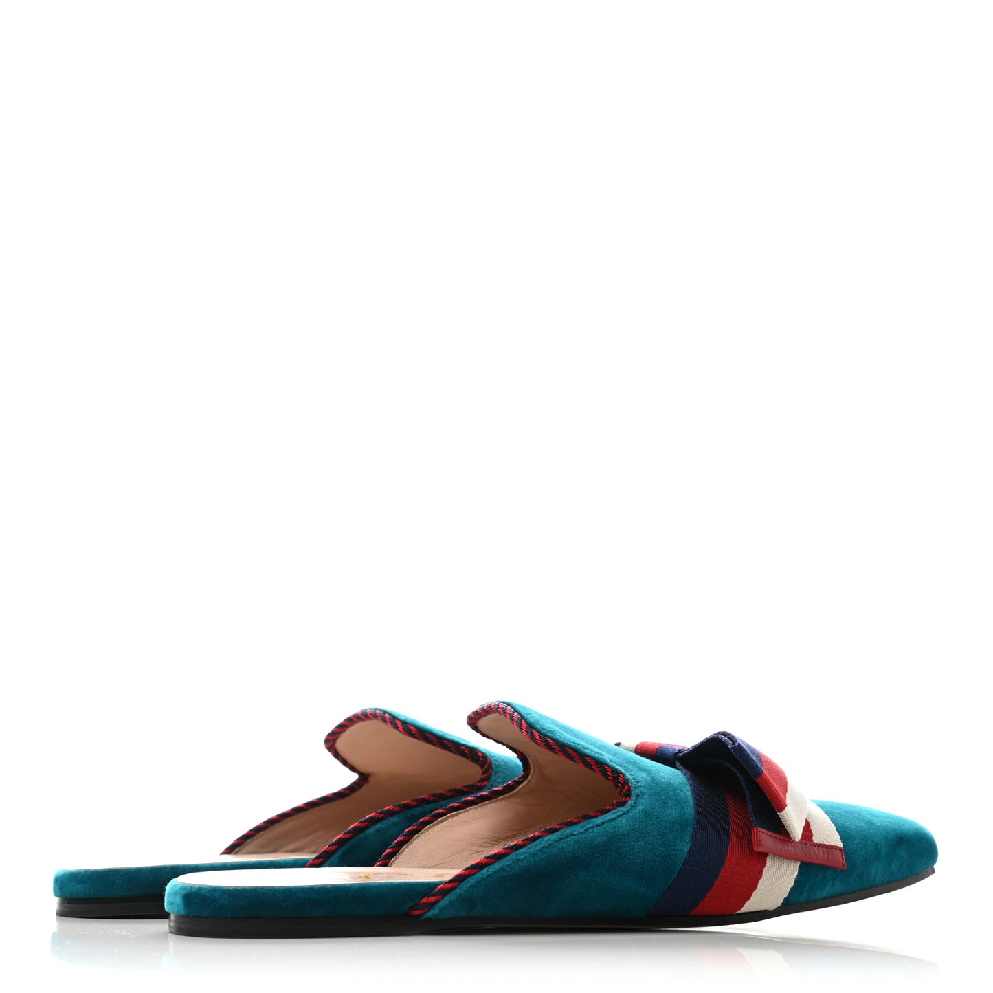 Softy Velvet Sylvie Bow Slippers 39 Pavone