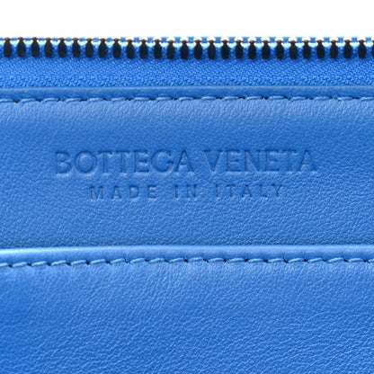 Bottega Veneta Nappa Intrecciato Wristlet Zip Wallet Bluette 6 of 8