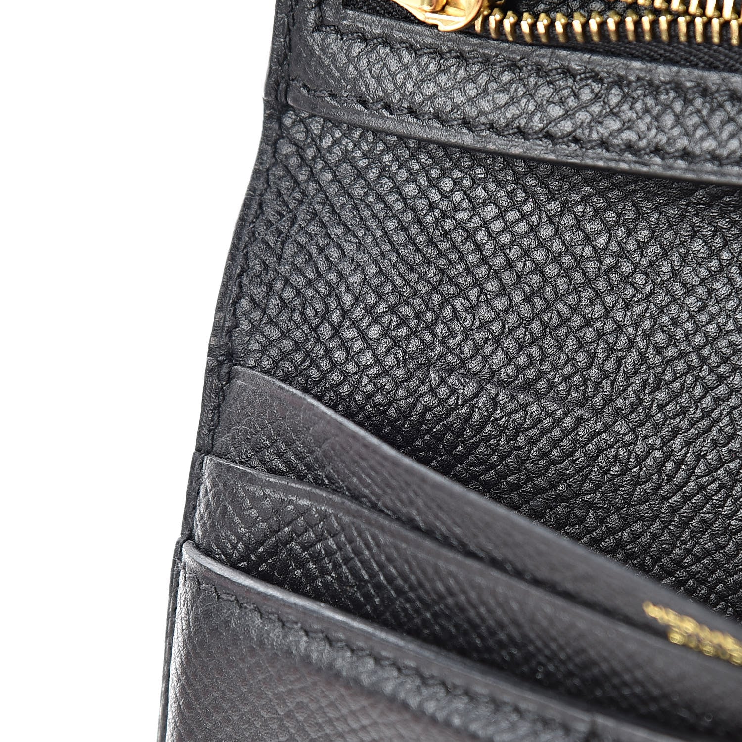 Hermes Epsom Bearn Compact Wallet Black 8 of 9
