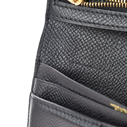 Hermes Epsom Bearn Compact Wallet Black 8 of 9
