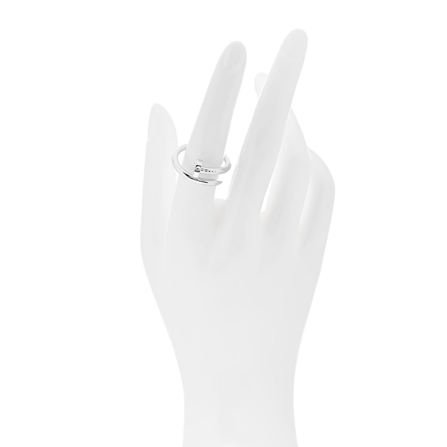 18K White Gold Juste Un Clou Ring 56 7.5